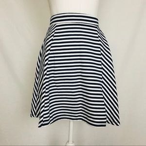NWT D-Signed Navy & White Striped Skirt